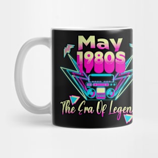 Birthday Boombox 1980s 80s Era Born Retro 1980 Mug